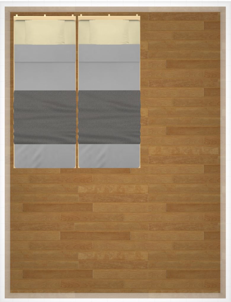 セミシングル縦2つ