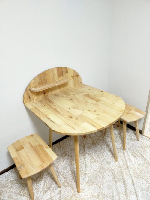 半円形テーブル