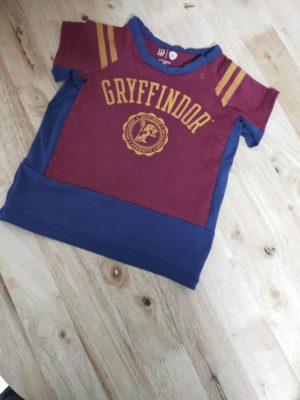 縫製後のロンパースリメイクTシャツ