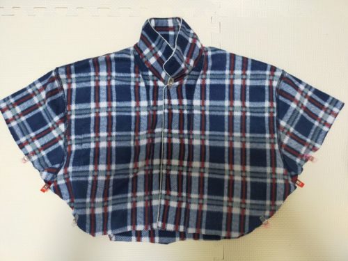 裁断したパジャマを拡げたところ