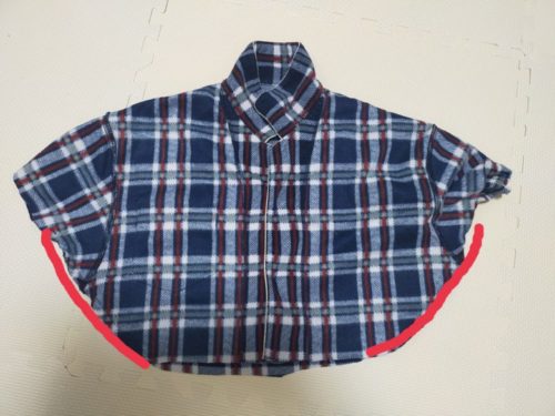 縫い合わせる部分