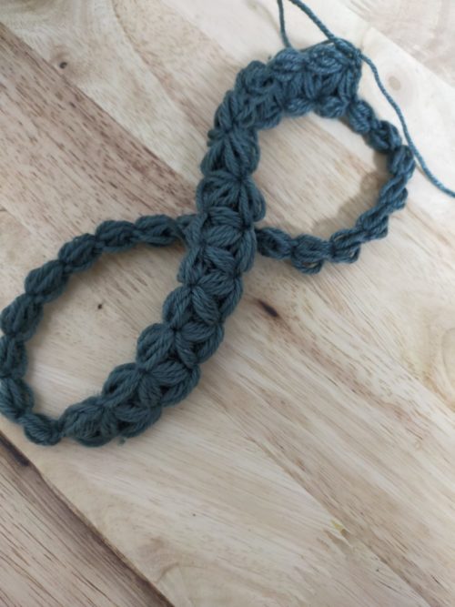 リフ編みは作り目からリフ編みでします